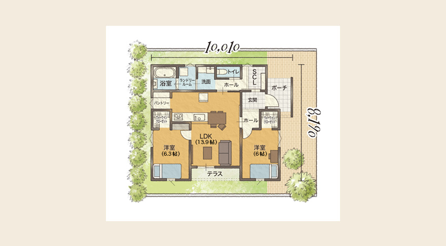 かさねるふたりの家 図面